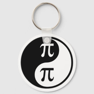 Yin Yang Math Key Ring