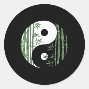 Yin Yang Mboo Harmony Zen Symbol Yoga Art For Wome Classic Round Sticker