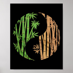 Yin Yang Mboo Harmony Zen Symbol Yoga Graphic Wome Poster
