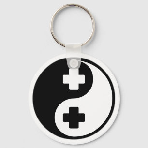 Yin Yang Medical Assisting Key Ring