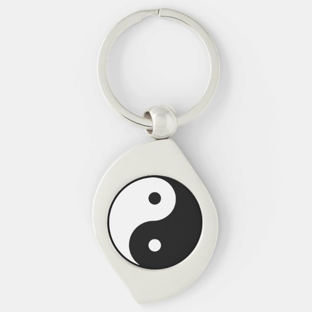 Yin Yang Metal Keychain (Front)