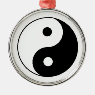 Yin Yang Metal Ornament