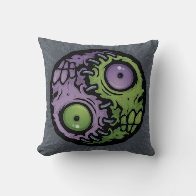 Yin Yang Monsters Cushion (Front)