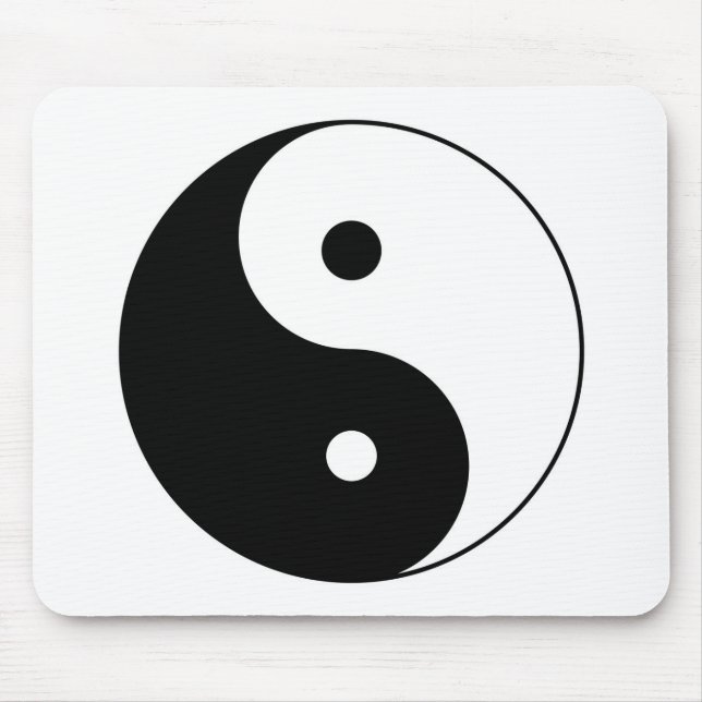 yin yang mouse pad (Front)