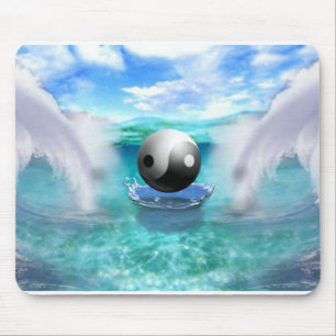 yin yang mouse pad