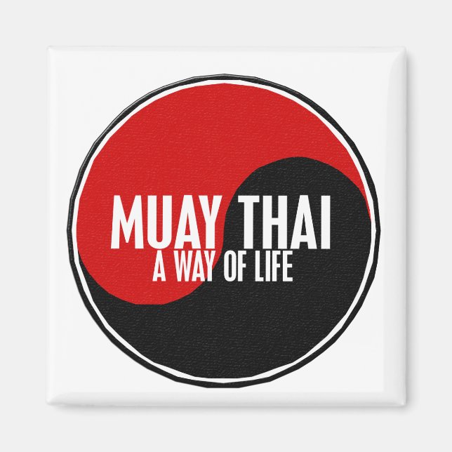 Yin Yang Muay Thai 1 Magnet (Front)
