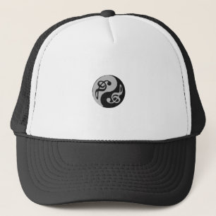 yin yang music clave note trucker hat