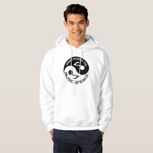 Yin yang music hoodie (Front Full)