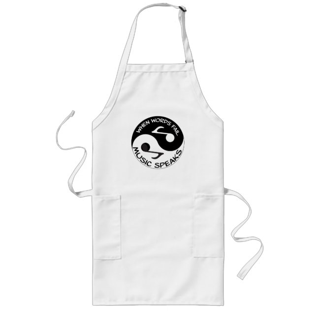 Yin yang music long apron (Front)