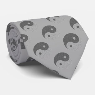 Yin Yang Music Notes Tie
