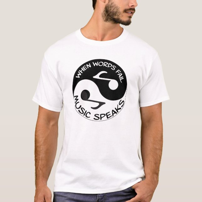 Yin yang music T-Shirt (Front)
