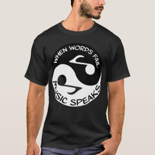 Yin yang Music Yinyang words T-Shirt