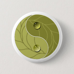 Yin Yang Nature 6 Cm Round Badge