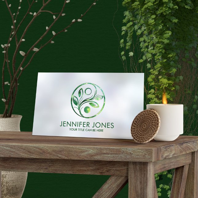 Yin Yang  - Nature Balance - glowing marble Business Card (Creator Uploaded)