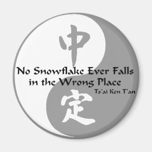 Yin Yang - No Snow Flake Magnet