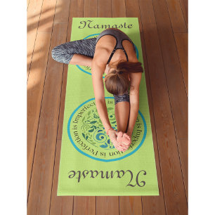 Yin Yang Olive Workout, Pilates and Yoga Mat