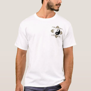 Yin Yang on Front Pocket and on Back T-Shirt