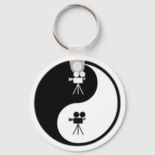 Yin Yang Operating a Camera Key Ring
