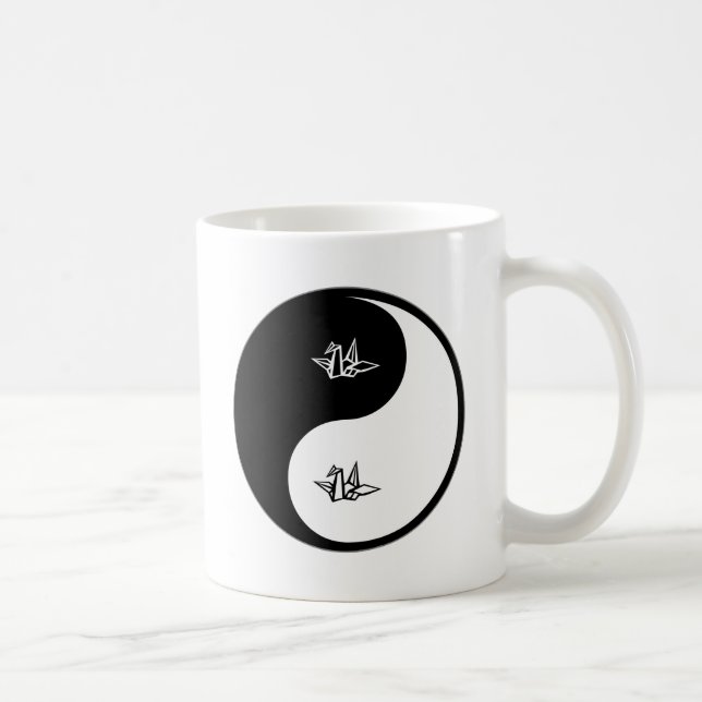 Yin Yang Origami Coffee Mug (Right)