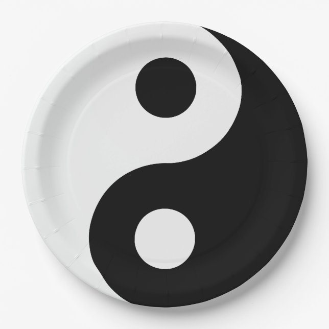 Yin Yang Paper Plate (Front)