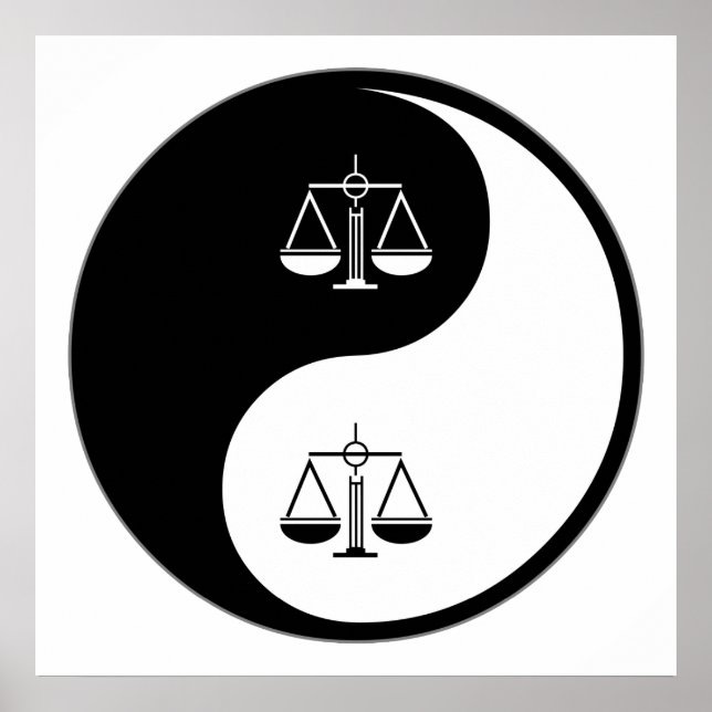 Yin Yang Paralegal Work Poster (Front)