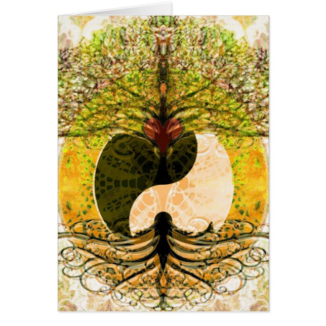 Yin Yang Pattern with Tree of Life (Front)
