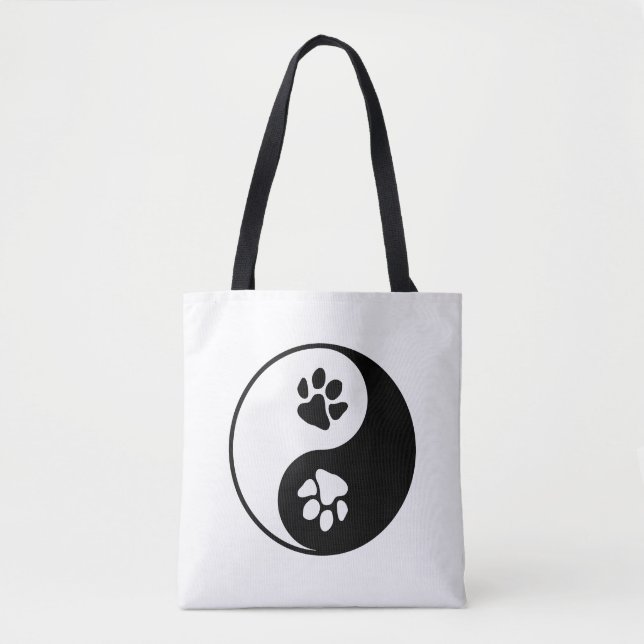 Yin Yang Paw  Tote Bag (Front)