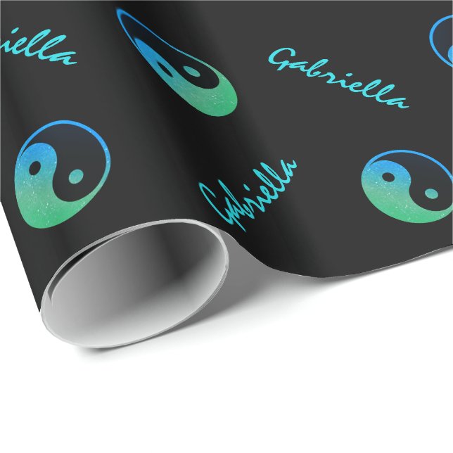 Yin Yang Personalised Wrapping Paper (Roll Corner)