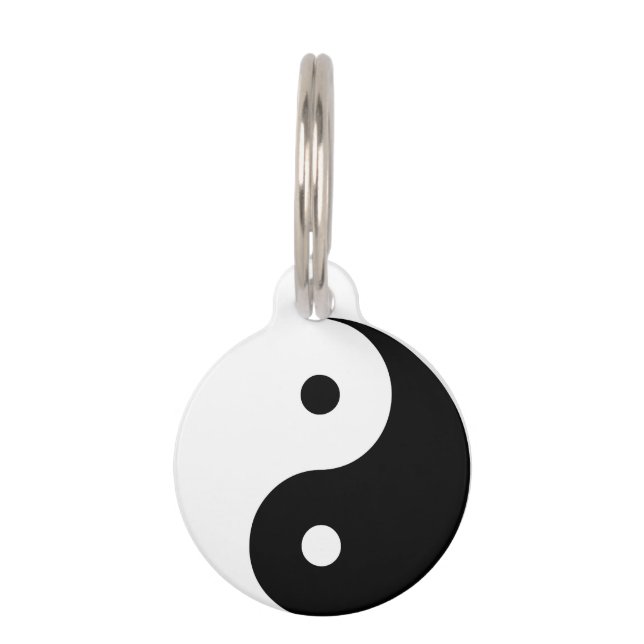 "YIN YANG" PET TAG (Front)