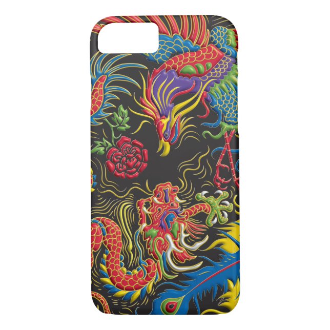 Yin Yang Phoenix and Dragon iPhone 7 Case (Back)