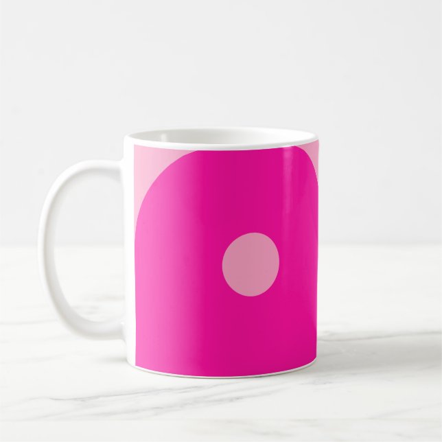Yin Yang Pink Coffee Mug (Left)