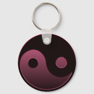 Yin Yang Pink Key Ring