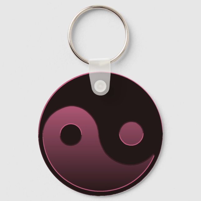 Yin Yang Pink Key Ring (Front)