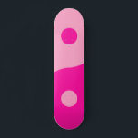 Yin Yang Pink Skateboard<br><div class="desc">Yin Yang – pink and hot pink yin yang illustration.</div>