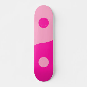 Yin Yang Pink Skateboard