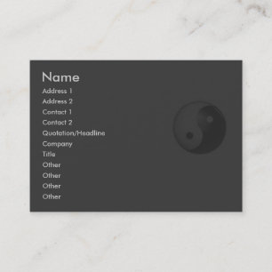 Yin Yang Profile Card