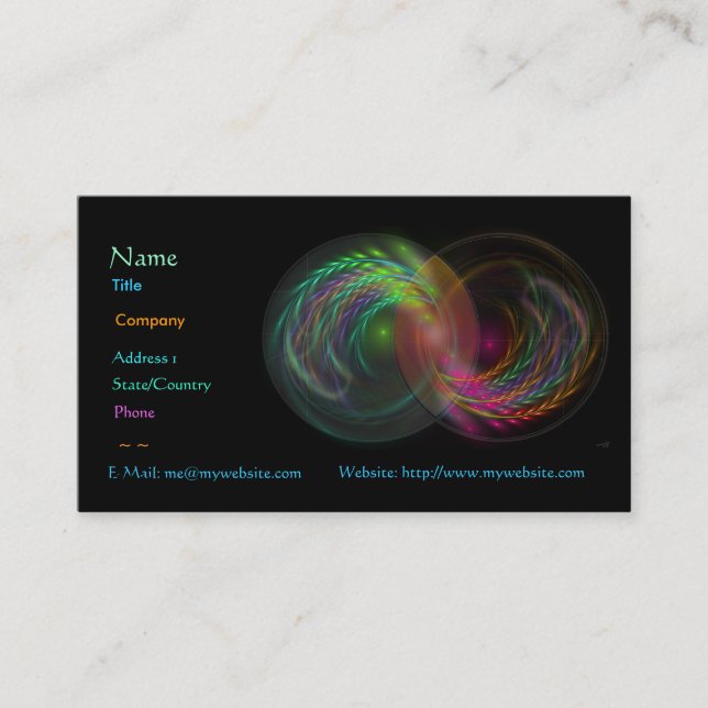 Yin Yang Profile Card (Front)