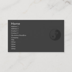Yin Yang Profile Card
