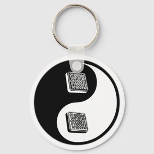 Yin Yang Programming Key Ring