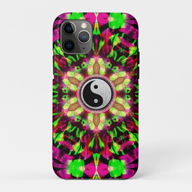 Yin Yang Psychedelic Star Case-Mate iPhone Case (Back)