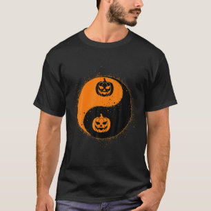 Yin Yang Pumpkin Martial Arts Costume Cool Hallowe T-Shirt