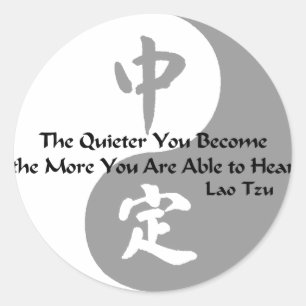 Yin Yang - Quiet Classic Round Sticker