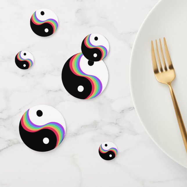 Yin Yang Rainbow Confetti (Group)