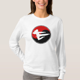 Yin Yang Red Karate GIRL 1 T-Shirt