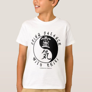 Yin Yang Reiki Kanji T-Shirt