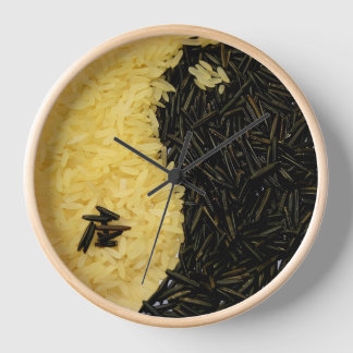 Yin Yang Rice Kitchen Clock