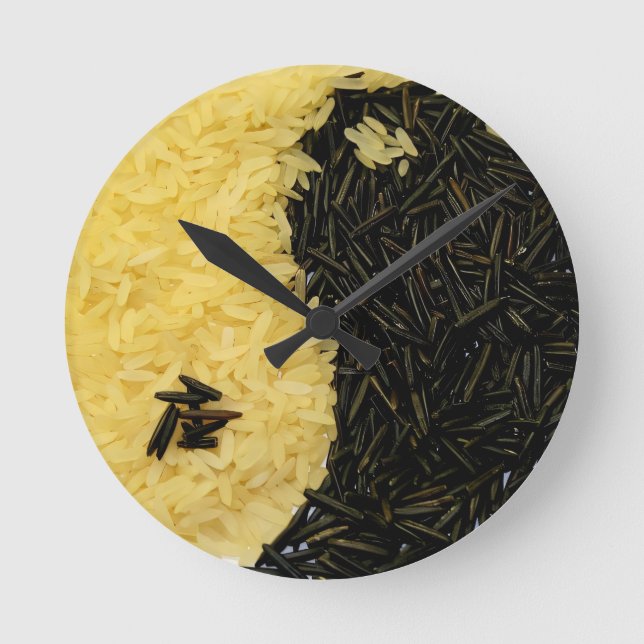 Yin Yang Rice Kitchen Clock (Front)