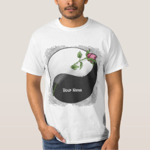 yin yang Rose t-shirt