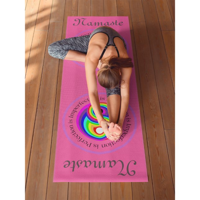 Yin Yang Rose Workout, Pilates and Yoga Mat (Yin Yang Rose Workout, Pilates and Yoga Mat)