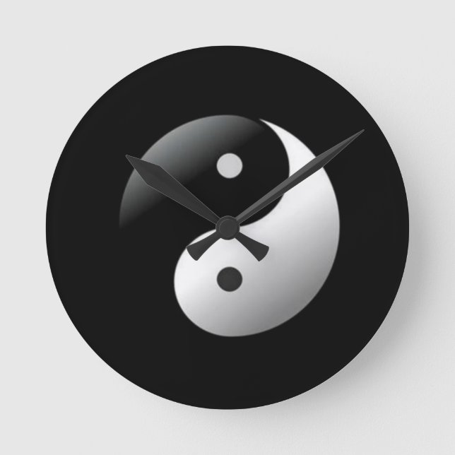 Yin Yang Round Clock (Front)